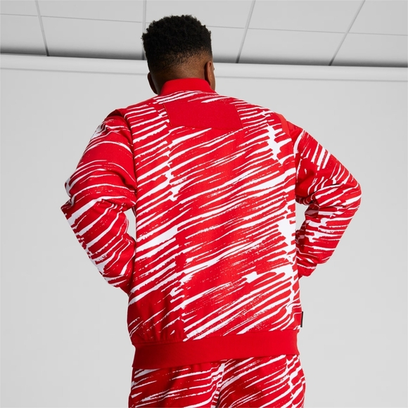 NWT PUMA x Scuderia Ferrari x Joshua Vides Red Rosso Corsa F1 Race Jacket XXL - Picture 10 of 13